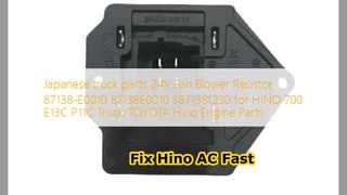 Hino 700 Lüftergebläsewiderstand 87138E0010 Fix