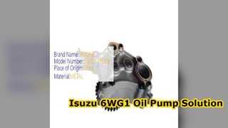 Isuzu 6WG1 Ölpumpe 8974318770 für ZX460 ZX450 Bagger