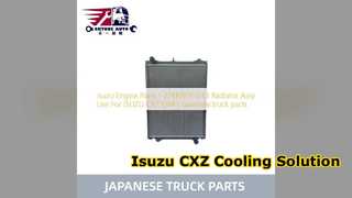 Isuzu CXZ 6WF1 Kühlerbaugruppe, Motorkühllösung