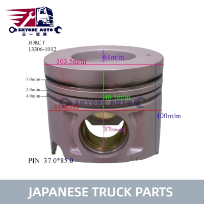 Japanische Lkw-Teile Motor Kolben 13306-1012 S130A-E0030 Für HINO 500 J05CT J08CT J05C J08C Lkw hohe Qualität