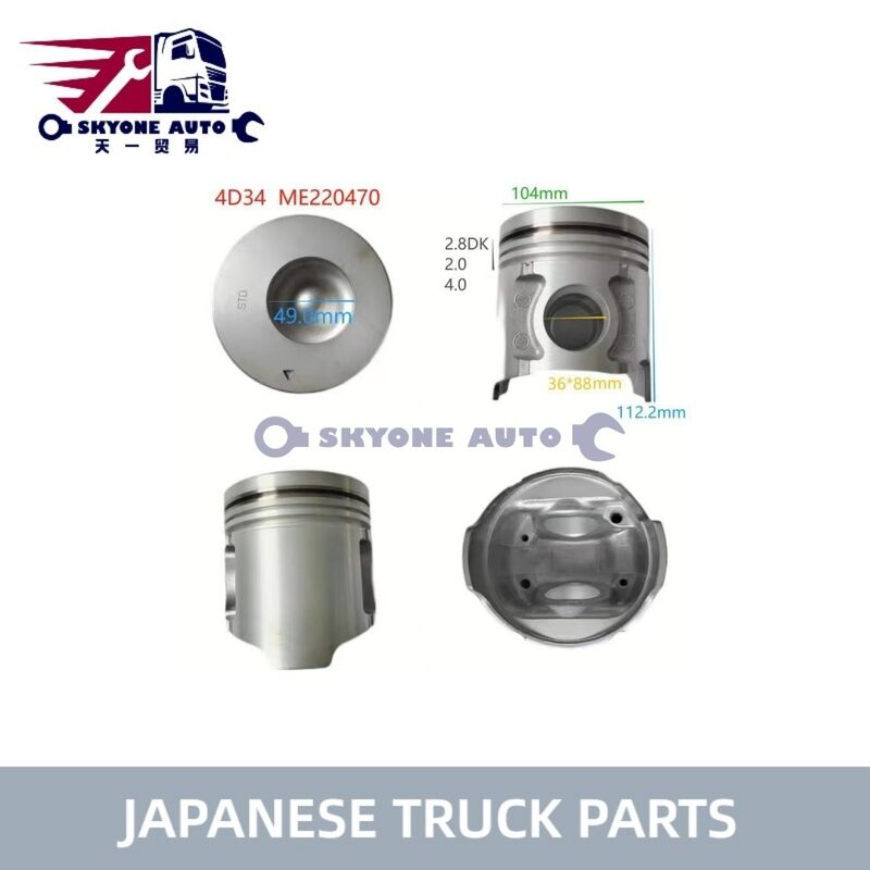 Japanische Lkw-Teile ME220470 Kolben Assy für MITSUIBISHI CANTER 4D34 4D34T LKW ISUZU TRUCK PARTS
